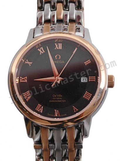 Omega Fecha Co-Axial Réplica Reloj - Haga click en la imagen para cerrar