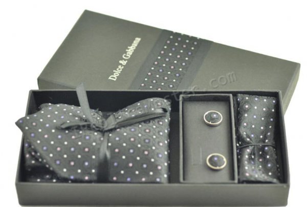 Dolce Gabbana и галстук и запонки набора реплик - закрыть