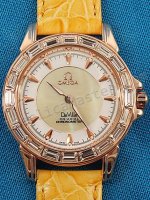 Omega De Ville Co-Axial Diamonds Replik Uhr