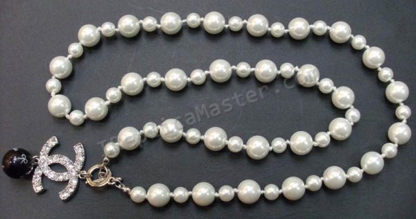 Chanel White Diamond Pearl Necklace Replik - zum Schließen ins Bild klicken