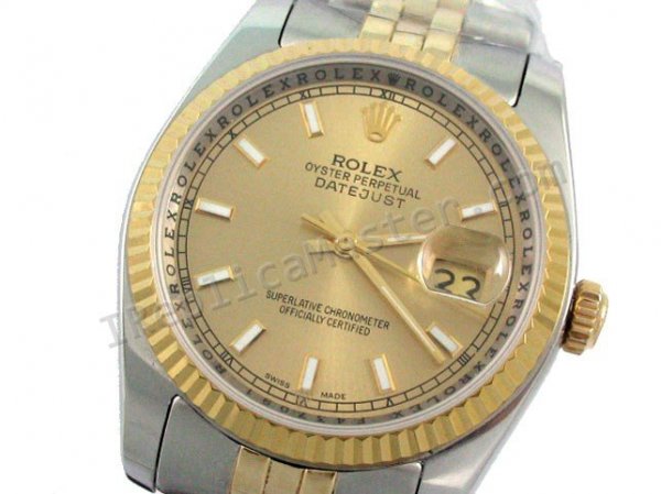 Rolex Oyster Perpetual DateJust Swiss Replica Watch - Click Image to Close