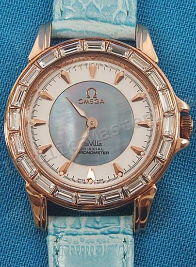 Omega De Ville Co-Axial Diamonds Replica Watch