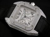 Cartier Santos 100 Chronograph Suíço Réplica Relógio