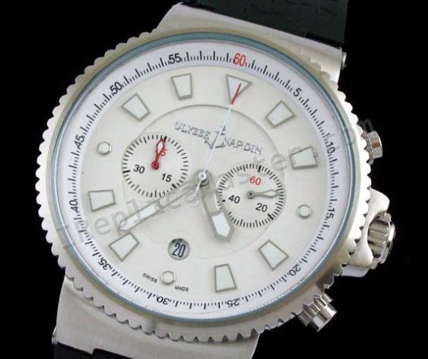 Ulysse Nardin Limited Editions Blue Seal Maxi Marine Chronograph Replica Watch - Click Image to Close
