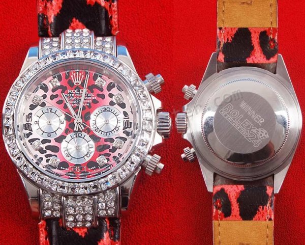 Rolex Daytona Cosmograph Leopard, mittelgroß Replik Uhr - zum Schließen ins Bild klicken