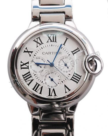 Cartier Ballon Bleu de Cartier Datograph, groß Replik Uhr - zum Schließen ins Bild klicken