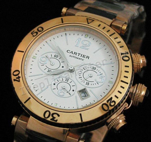 Cartier Pasha Seamtimer Replik Uhr - zum Schließen ins Bild klicken