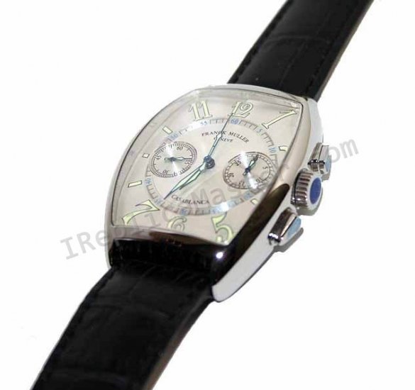 Franck Muller Casablanca Cintree Curvex Chronograph Schweizer Replik Uhr - zum Schließen ins Bild klicken