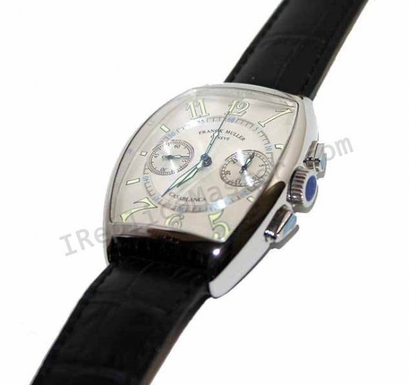 Franck Muller Касабланка Cintree Curvex Cronograph. Swiss Watch - закрыть