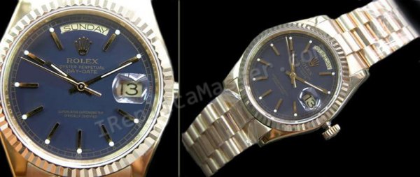 Rolex Oyster Día Perpetuo-Date Reloj Suizo Réplica - Haga click en la imagen para cerrar