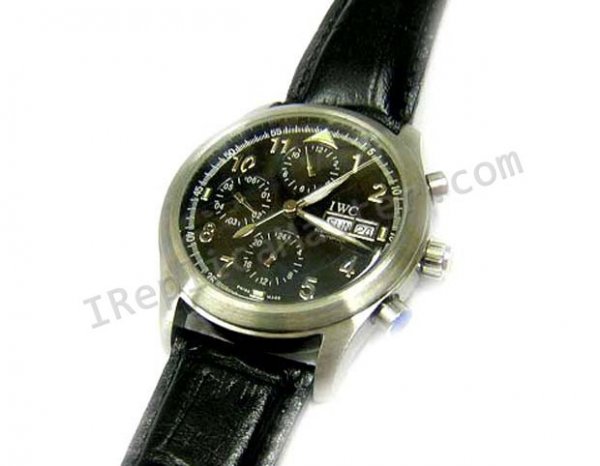 IWC Spitfire Chronograph Double Replik Uhr - zum Schließen ins Bild klicken