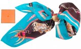 Hermes Carre 70 In Vintage Silk Scarf Replica