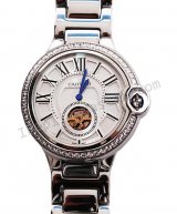 Cartier globo Bleu de Cartier reloj Tourbillon réplica Diamantes Réplica Reloj