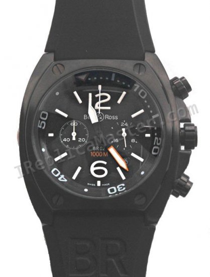 Bell and Ross BR02 Instrument Pro Diver Chronograph Replica Watch - Click Image to Close