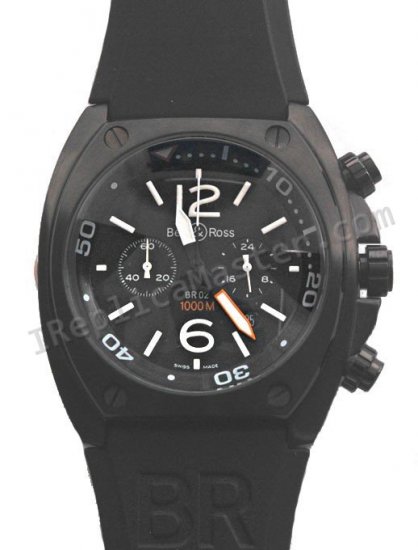 Bell & Ross BR02 Instrument Pro Diver Chronograph Orologio Replica - Clicca l'immagine per chiudere