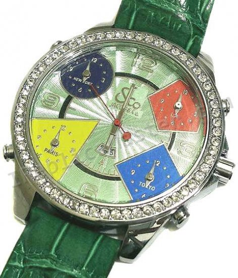 Jacob & Co Five Time Zone Full Size Replik Uhr