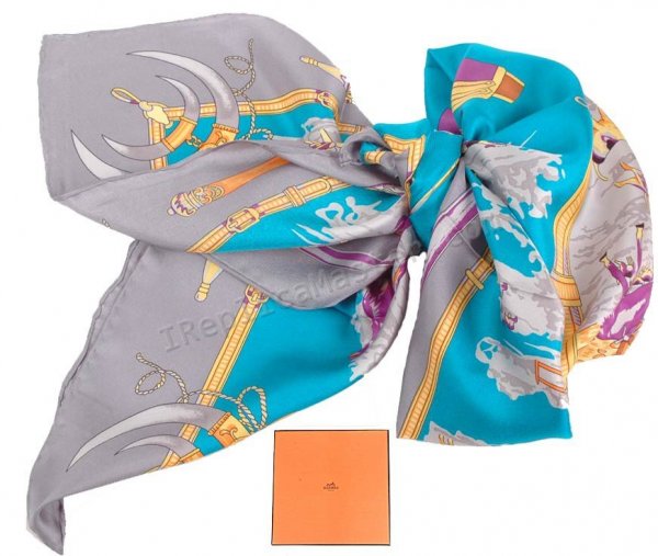 Hermes Carre 70 In Vintage Silk Scarf Replica