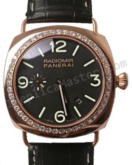 Officine Panerai Radiomir Diamonds Replica Watch - Click Image to Close