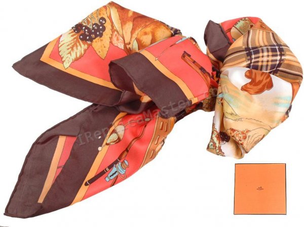 Hermes Carre 70 In Vintage Silk Scarf Replica