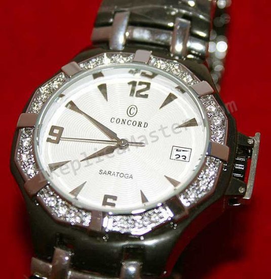 Concord Saratoga SS And PG Diamonds Replica Watch - Click Image to Close