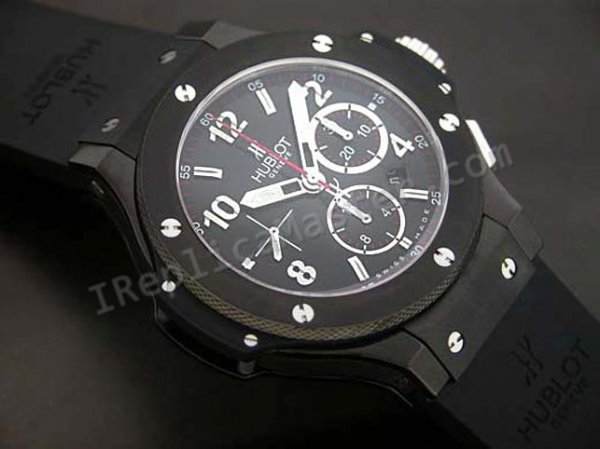 Hublot Big Bang Chronograph PVD Black Swiss Movement Swiss Replica Watch