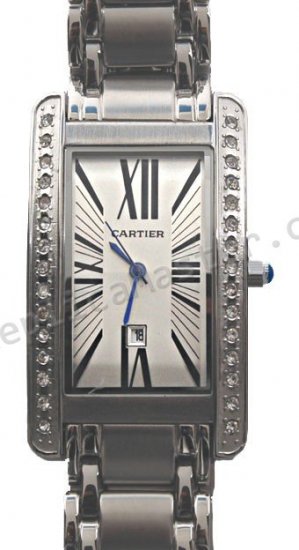 Cartier Tank Americaine Diamonds Replica Watch