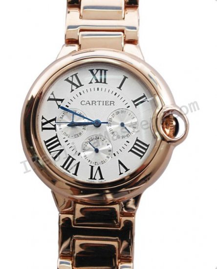 Cartier Ballon Bleu de Cartier Datograph, groß Replik Uhr - zum Schließen ins Bild klicken
