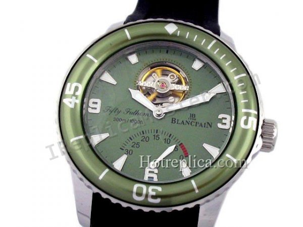 Blancpain Sport Fifty Fathoms Tourbillon Men Replica Watch - Click Image to Close