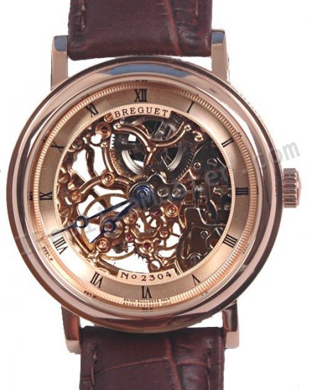 Breguet Classique Skeleton Manual Winding Replica Watch - Click Image to Close