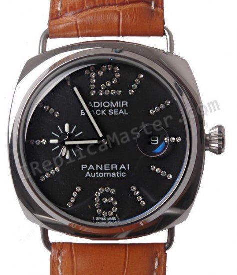 Officine Panerai Black Seal Diamonds Limited Edition Replica Watch - Click Image to Close