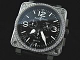 Bell & Ross Instrument BR01-94 Chronograph Diamonds Schweizer Replik Uhr