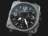 Bell and Ross Instrument BR01-94 Cronograph Diamonds Swiss Replica Watch