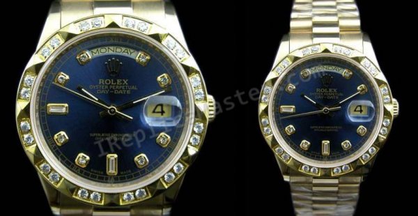 Rolex Oyster Día Perpetuo-Date Reloj Suizo Réplica - Haga click en la imagen para cerrar