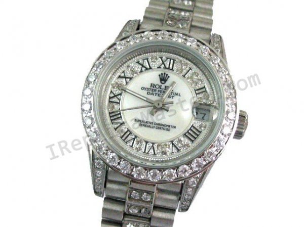 Rolex Oyster Perpetual Datejust Ladies Schweizer Replik Uhr - zum Schließen ins Bild klicken