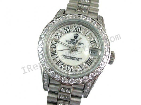 Ойстер Rolex Perpetual Дамы DateJust Swiss Watch реплики - закрыть
