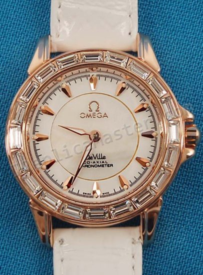 Omega De Ville Co-Axial Diamonds Replik Uhr - zum Schließen ins Bild klicken