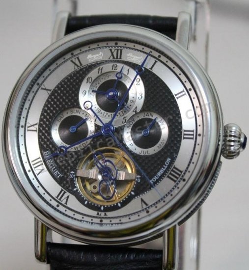 Esqueleto Breguet Tourbillon Calendario Réplica Reloj - Haga click en la imagen para cerrar