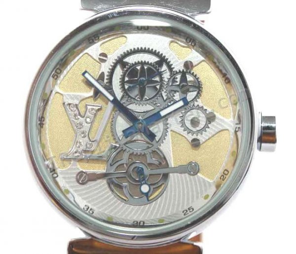 Louis Vuitton Style Perpetuel Small Seconds Replica Watch