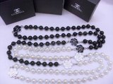 Chanel White Pearl Necklace Replik