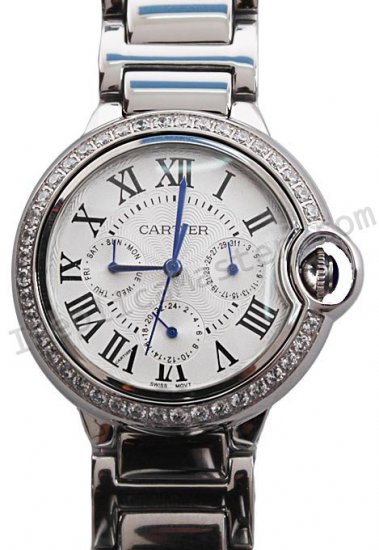 Cartier globo Bleu de Cartier Datograph Diamantes Watch, Réplica Reloj - Haga click en la imagen para cerrar