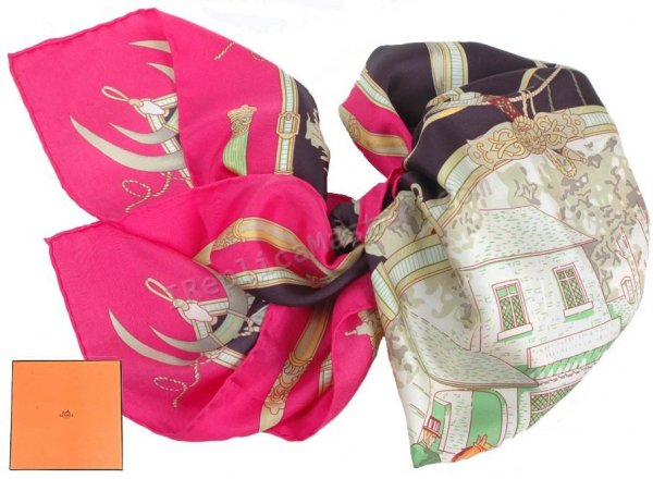 Hermes Carre 70 In Vintage Silk Scarf Replica