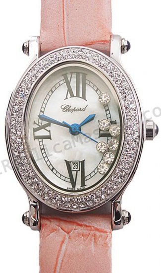 Chopard Diamantes Fecha Feliz Réplica Reloj - Haga click en la imagen para cerrar