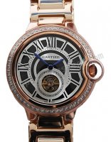 Картье шар Bleu де Картье реплики Tourbillon Часы Бриллианты