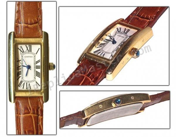 Cartier Tank Americaine Señoras Moyen Réplica Reloj - Haga click en la imagen para cerrar