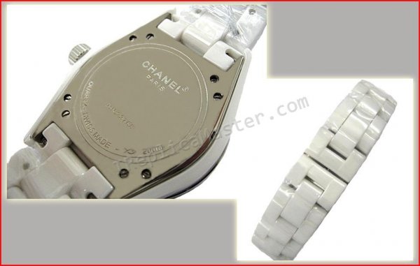 Chanel J12 Diamonds, Real Ceramic Case And Braclet Replica Watch