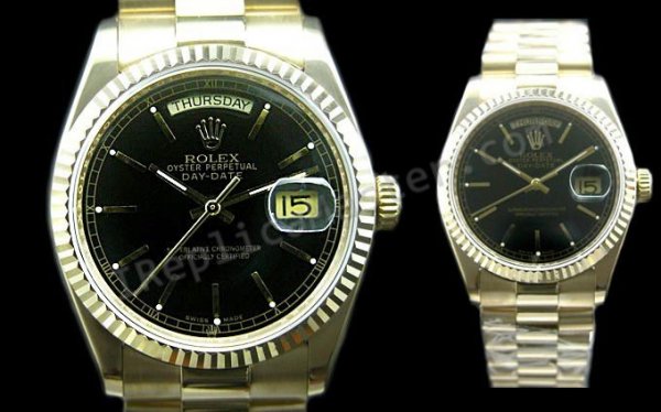 Rolex Oyster Día Perpetuo-Date Reloj Suizo Réplica - Haga click en la imagen para cerrar