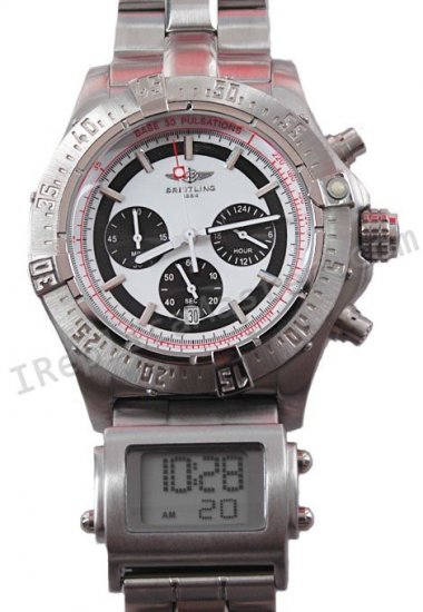 Breitling Chronomat Watch Dual Watch Réplique Montre - Cliquez sur l'image pour la fermer