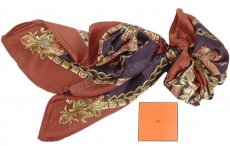 Hermes Carre 70 In Vintage Silk Scarf Replica