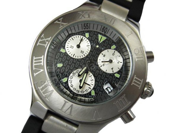 Cartier Must 21 Chronoscaph Replica Watch - Click Image to Close