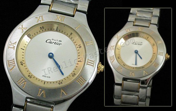 Cartier Must de Cartier, Big taille Watch Réplique Montre - Cliquez sur l'image pour la fermer